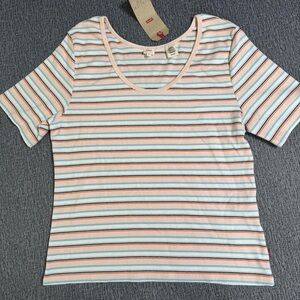 Levi’s Women’s Short Sleeve Striped Top
